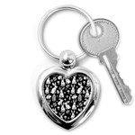Easter bunny pattern Key Chain (Heart)