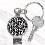 Easter bunny pattern Nail Clippers Key Chain