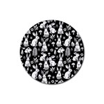 Easter bunny pattern Rubber Round Coaster (4 pack)