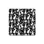 Easter bunny pattern Square Magnet