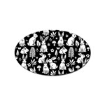 Easter bunny pattern Sticker Oval (10 pack)