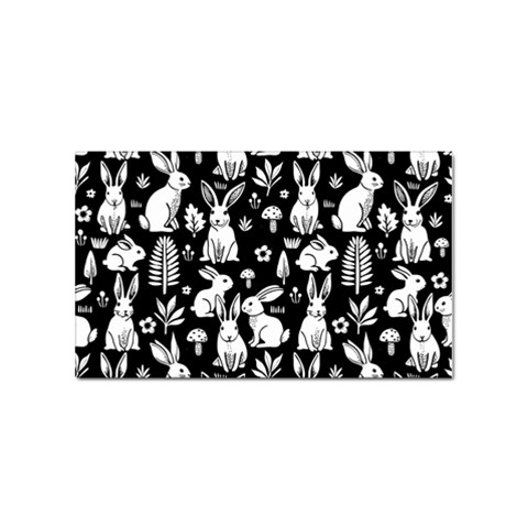 Easter bunny pattern Sticker Rectangular (100 pack) from ArtsNow.com Front