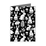 Easter bunny pattern Mini Greeting Card