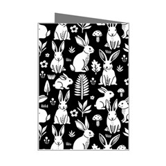 Easter bunny pattern Mini Greeting Card from ArtsNow.com Right