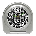 Easter bunny pattern Travel Alarm Clock