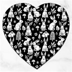 Easter bunny pattern Jigsaw Puzzle (Heart)