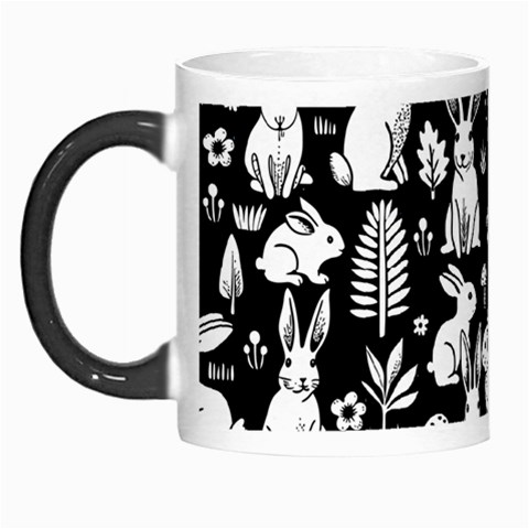 Easter bunny pattern Morph Mug from ArtsNow.com Left