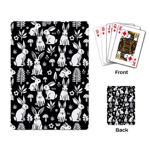 Easter bunny pattern Playing Cards Single Design (Rectangle) from ArtsNow.com Back