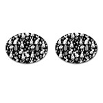 Easter bunny pattern Cufflinks (Oval)