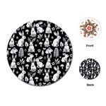 Easter bunny pattern Playing Cards Single Design (Round)