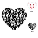 Easter bunny pattern Playing Cards Single Design (Heart)