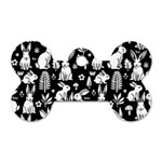 Easter bunny pattern Dog Tag Bone (One Side)
