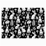 Easter bunny pattern Large Glasses Cloth (2 Sides)