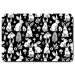 Easter bunny pattern Large Doormat