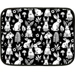 Easter bunny pattern 35 x27  Fleece Blanket (Mini)