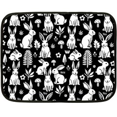 Easter bunny pattern 35 x27  Two Sides Fleece Blanket (Mini) from ArtsNow.com 35 x27  Blanket Front