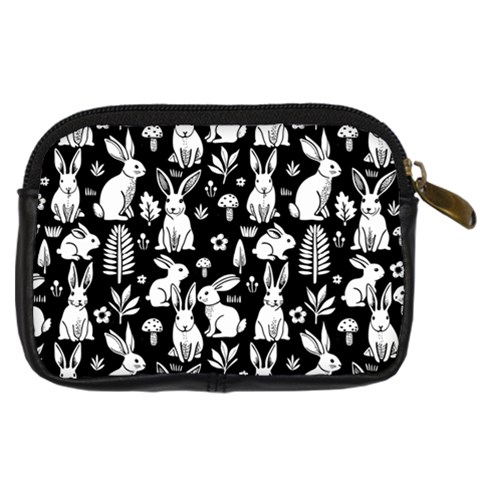 Easter bunny pattern Digital Camera Leather Case from ArtsNow.com Back