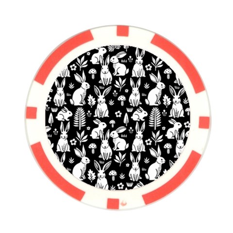 Easter bunny pattern Poker Chip Card Guard (10 pack) from ArtsNow.com Front