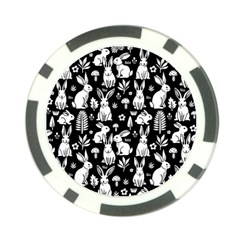 Easter bunny pattern Poker Chip Card Guard (10 pack) from ArtsNow.com Back