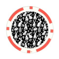 Easter bunny pattern Poker Chip Card Guard (10 pack) from ArtsNow.com Back