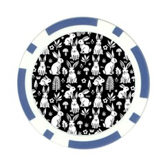 Easter bunny pattern Poker Chip Card Guard (10 pack) from ArtsNow.com Back