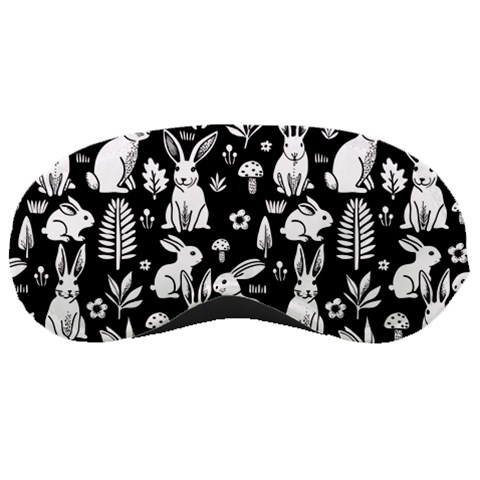 Easter bunny pattern Sleep Mask from ArtsNow.com Front