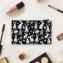 Easter bunny pattern Cosmetic Bag (Small) from ArtsNow.com Back