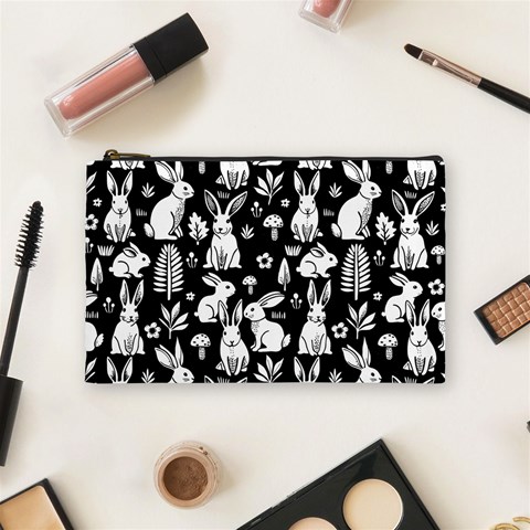 Easter bunny pattern Cosmetic Bag (Medium) from ArtsNow.com Front