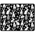 Easter bunny pattern 60  x 50  Fleece Blanket (Medium)