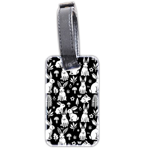 Easter bunny pattern Luggage Tag (two sides) from ArtsNow.com Front