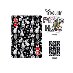 Easter bunny pattern Playing Cards 54 Designs (Mini) from ArtsNow.com Front - Heart10