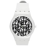 Easter bunny pattern Round Plastic Sport Watch (M)