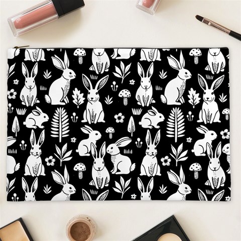 Easter bunny pattern Cosmetic Bag (XXL) from ArtsNow.com Front
