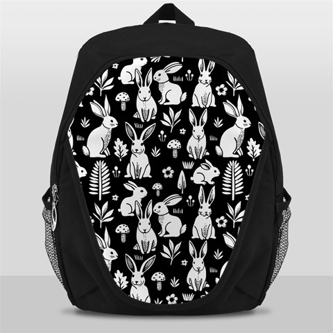Easter bunny pattern Backpack Bag from ArtsNow.com Front
