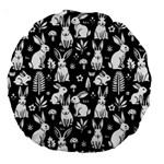 Easter bunny pattern Large 18  Premium Round Cushions