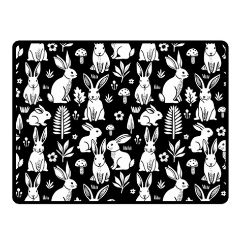 Easter bunny pattern 50  x 40  Two Sides Fleece Blanket (Small) from ArtsNow.com 45 x34  Blanket Front