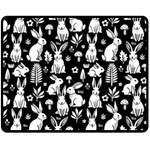 Easter bunny pattern 60  x 50  Two Sides Fleece Blanket (Medium)
