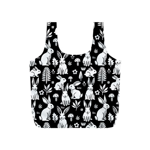 Easter bunny pattern Full Print Recycle Bag (S) from ArtsNow.com Front