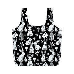Easter bunny pattern Full Print Recycle Bag (M) from ArtsNow.com Back