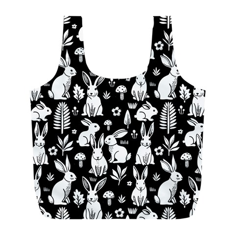 Easter bunny pattern Full Print Recycle Bag (L) from ArtsNow.com Front