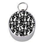 Easter bunny pattern Mini Silver Compasses