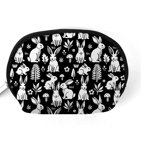 Easter bunny pattern Accessory Pouch (Medium) from ArtsNow.com Back