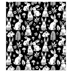 Easter bunny pattern Drawstring Pouch (Small) from ArtsNow.com Back