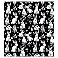 Easter bunny pattern Drawstring Pouch (Large) from ArtsNow.com Front