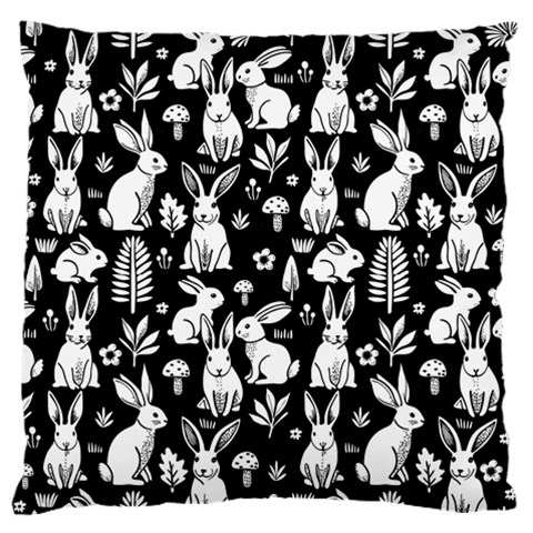 Easter bunny pattern Large Premium Plush Fleece Cushion Case (One Side) from ArtsNow.com Front