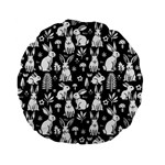 Easter bunny pattern Standard 15  Premium Flano Round Cushions