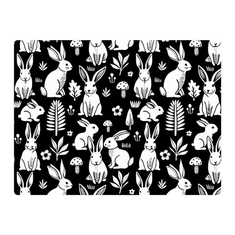 Easter bunny pattern 35  x 27  Two Sides Premium Plush Fleece Blanket (Mini) from ArtsNow.com 35 x27  Blanket Back