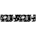 Easter bunny pattern 12 X60  Small Premium Plush Fleece Scarf