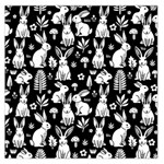 Easter bunny pattern 36  x 36  Square Satin Scarf