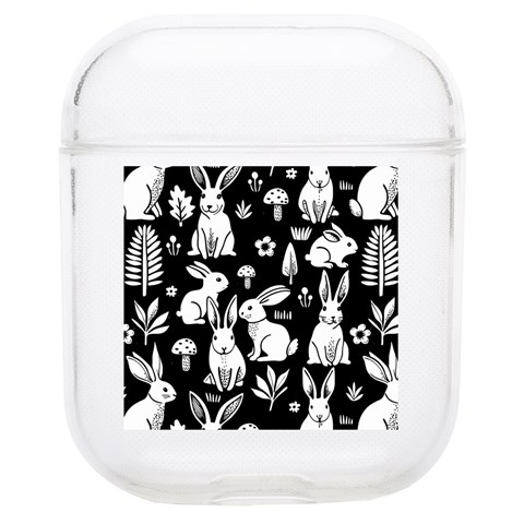 Easter bunny pattern Soft TPU AirPods 1/2 Case from ArtsNow.com Front